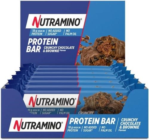 Nutramino Protein Bar - 12x55g Crunchy Chocolate Brownie