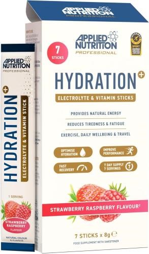 Applied Nutrition Hydration+ Electrolyte - Vitamin Powder Sticks 7x8g Strawberry Raspberry