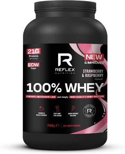 Reflex Nutrition 100% Whey - 720g Strawberry & Raspberry