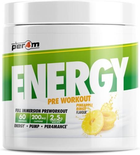 Per4m Energy Pre Workout - 390g Pineapple Rings