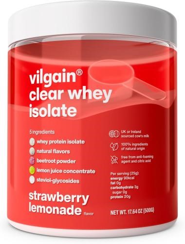 Vilgain Clear Whey Isolate - 500g Strawberry Lemonade