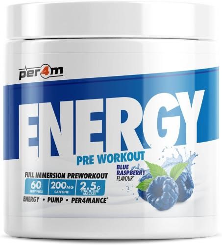 Per4m Energy Pre Workout - 390g Blue Raspberry