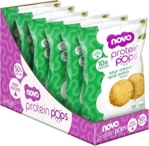 Novo Nutrition Novo Protein Pops - 6x45g Sour Cream & Onion