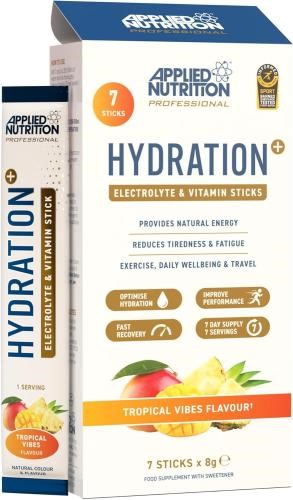 Applied Nutrition Hydration+ Electrolyte - Vitamin Powder Sticks 7x8g Tropical Vibes