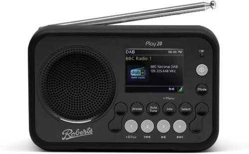 Roberts Portable Radio - PLAY20 Black