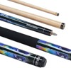 Powerglide Pool Cue - Psychedelic 2 Piece 57" 10mm Tip