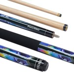 Powerglide Pool Cue - Psychedelic 2 Piece 57" 10mm Tip